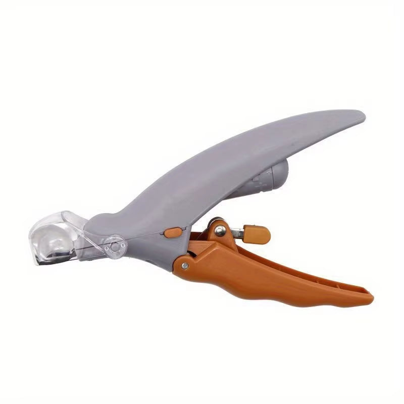 Pet Nail Clipper, Nail Trimmer for Dogs and Cats, Built-In LED Light, Steel Blades, Quick Trimming with Nail Collecto