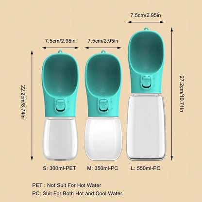 PawDrink - Tragbare Wasserflasche für Hunde